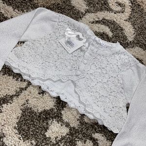 Girls  pretty button down sweater